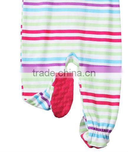 cotton yarn dyed jersey baby romper