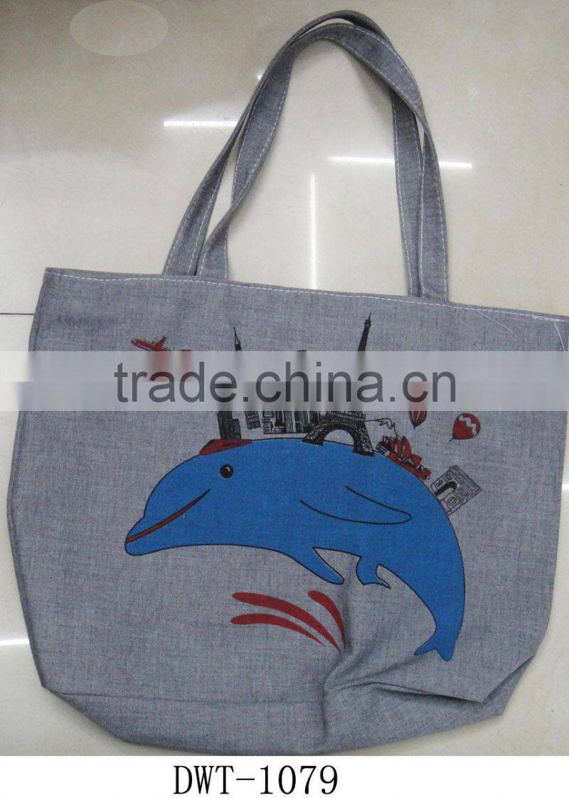 Fashion Lady popular canvas cotton gift cheap hot bag