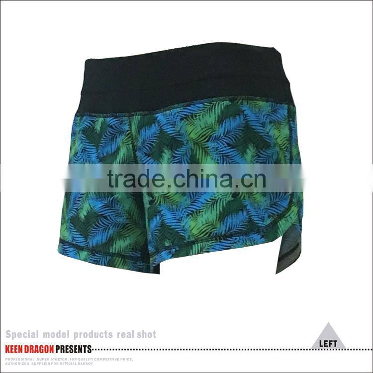 OEM Design Elastic Inside Rope Womens Gym Shorts Manufacturers