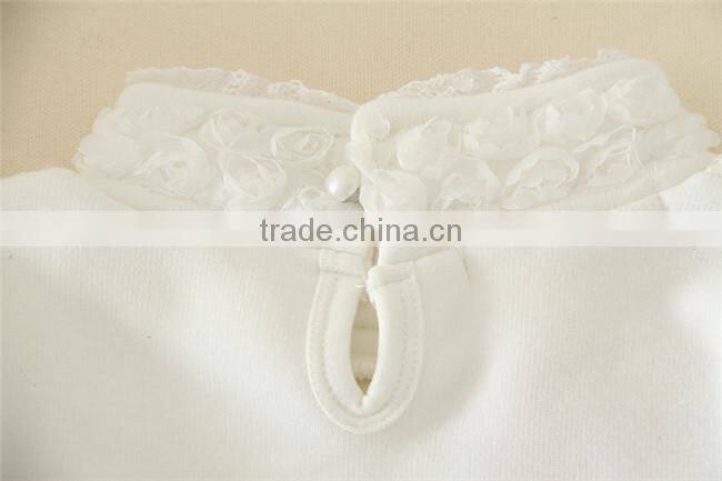 autumn 2015 kids shirts girls white blouse for 110-160cm year-old girls bottoming shirts from china