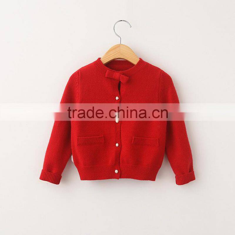 Long Sleeve Loose Handmade Knit Wool Knit cardigan Sweater Designs for Girls