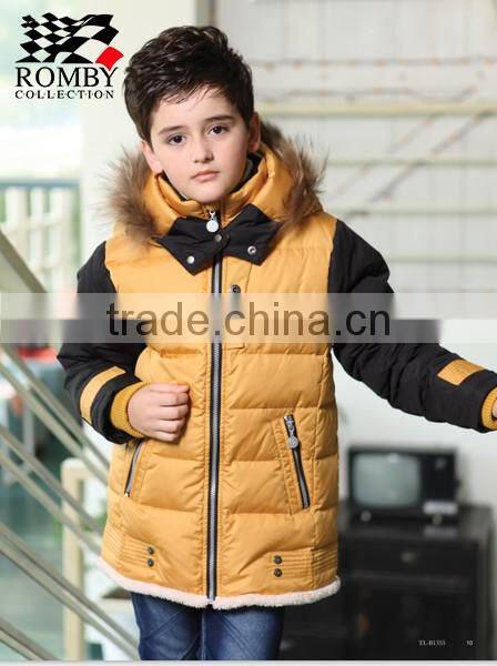 Hot sale latest winter jacket 100% polyester kid