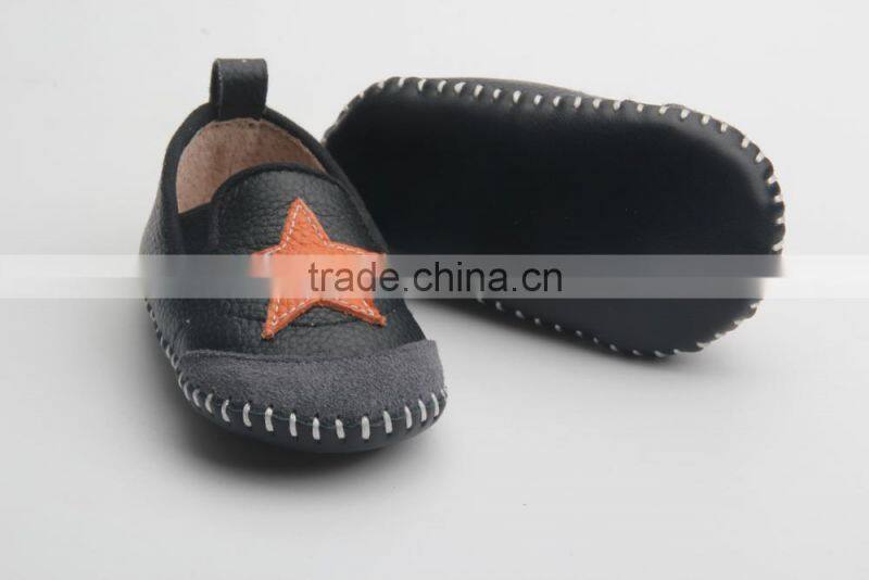 Wholesale Walking Skidproof Genuine Leather Fashion Baby Loafer shoes
