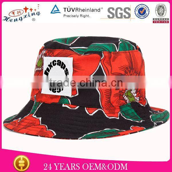 sunshade summer digital printing mateiral bucket hat and 5 panel hat