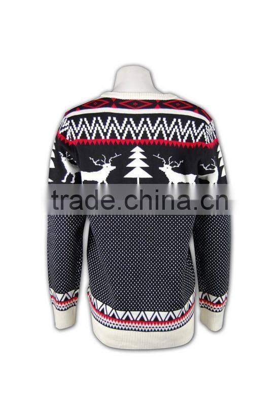 ISO9001/BSCI latest design women winter knitted partter sweater