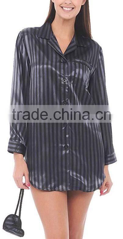 2017 China Silk Pajamas Wholesale Silk Sexy String Pajamas