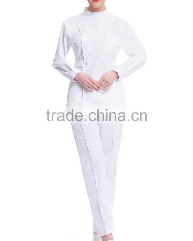 Custom long sleeve medical uniform nurse hospital uniform