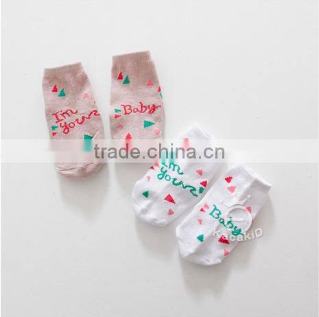 baby cute cotton socks, silicone print baby socks,baby socks