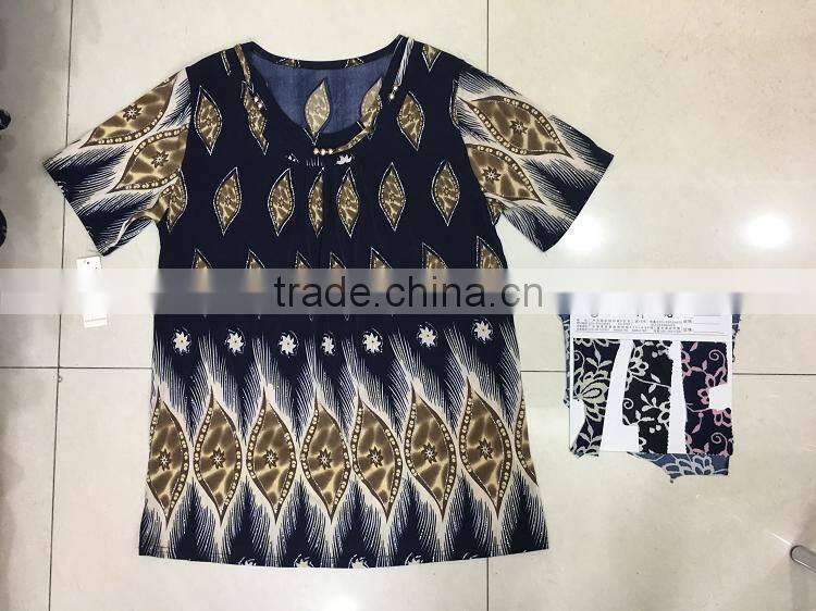 Modern style knitted blue ladies western fashion blouse for online sale