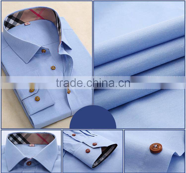 wholesale OEM supply high fashion colorful 100% Cotton special collar oxford shirt for man