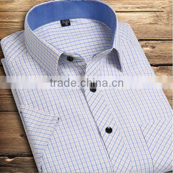 2015 summer new short sleeve shirt man shirt dress shirt men's clothing
