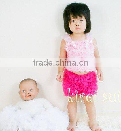 Girls Hot Pink Raspberry Nylon Chiffon Petti Shorts Panties TR5