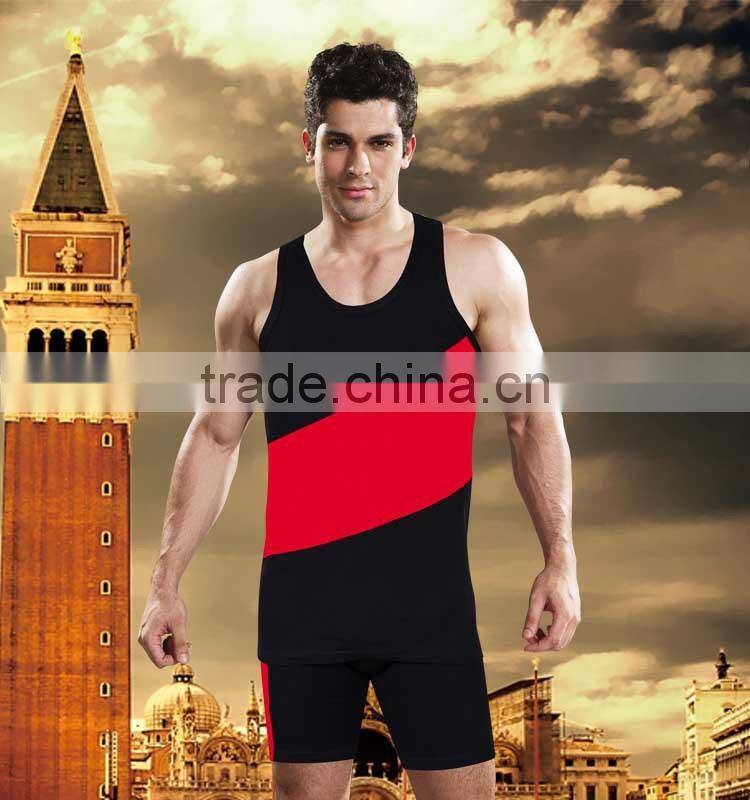 cangnan wholesale joint color polyester / cotton tank top