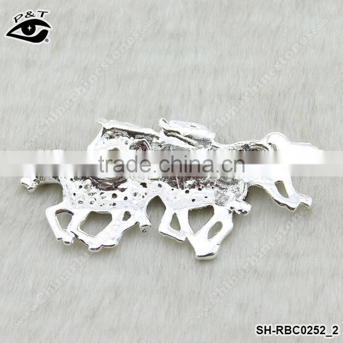 Horse Shape Rhinestone Brooch Rhinestone pins for clothing dresses