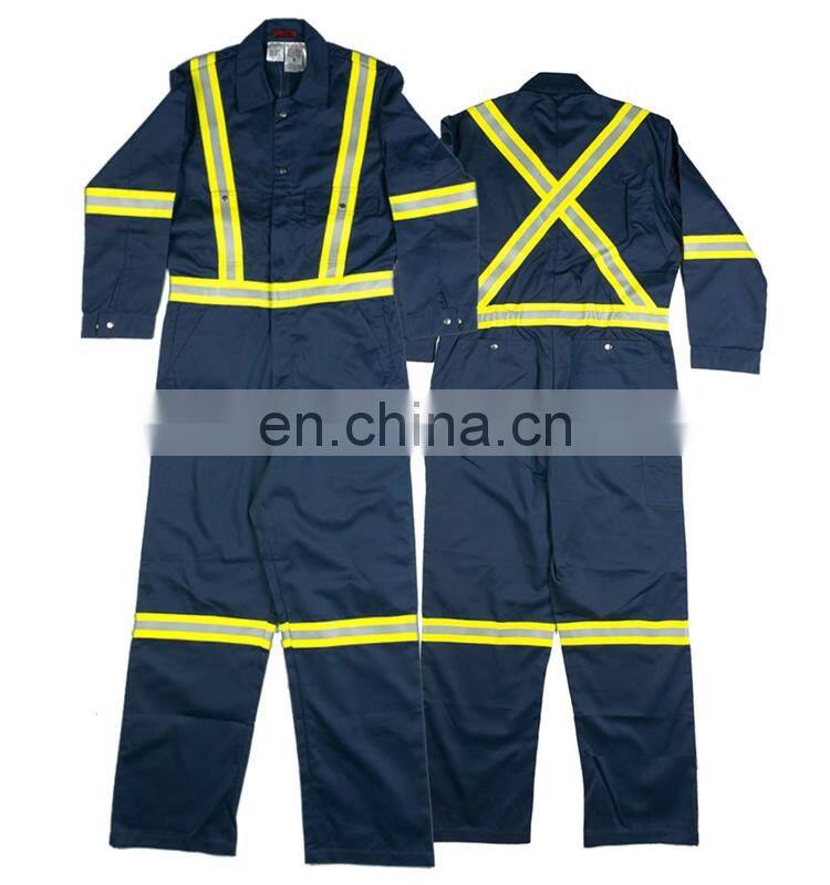100%Cotton fire retardant coverall for welder used blue wear rough workwear