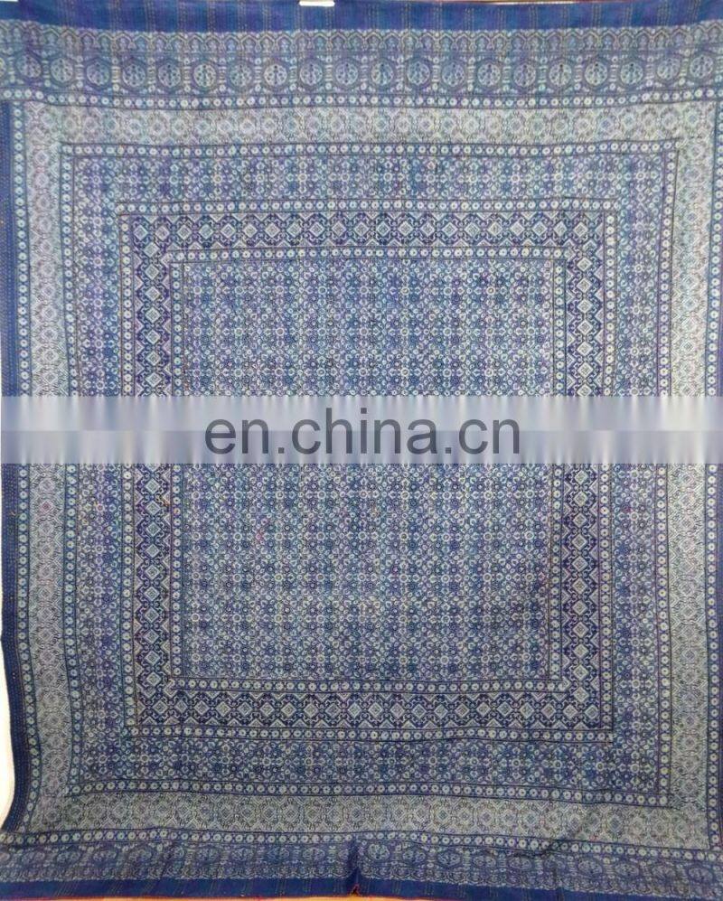 Hot Selling 2017 New Design Hand Block Print Ajrakh Kantha Quilt
