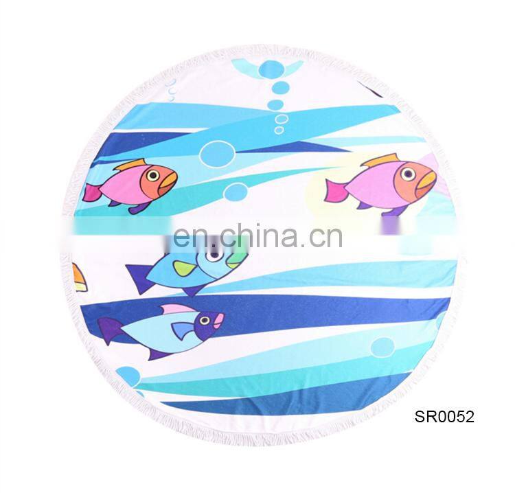 TOROS advertising wholesale custom microfiber hawaii round beach towel