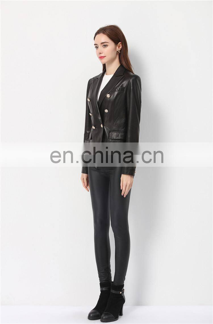 2016 Fashionable New Style Women Jacket Lover's Clothes With Mickey Minnie Mouse Pattern Genuine Real Sheepskin Leacher Jacket