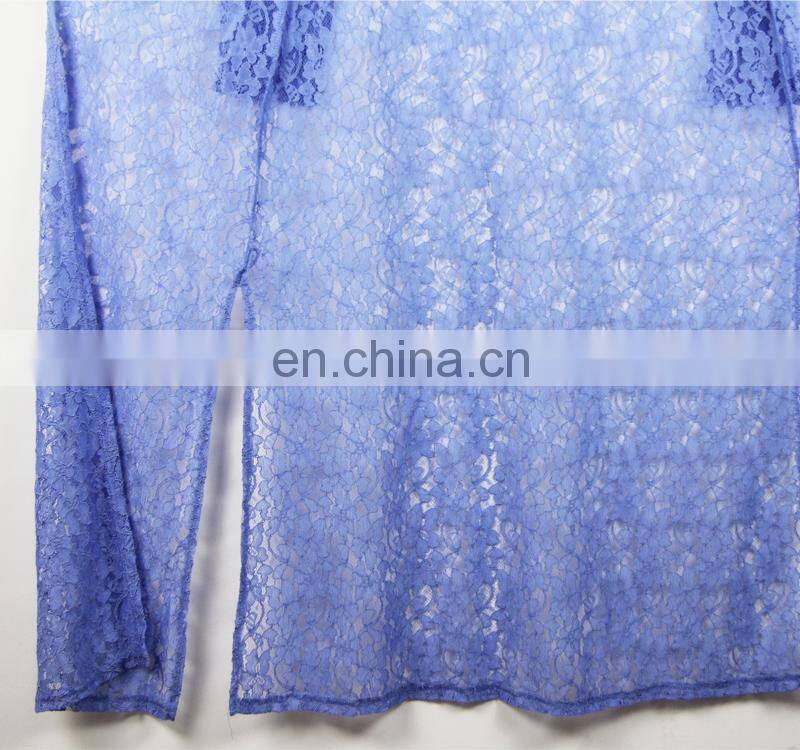 2016 sexy super long lace cardigan for women
