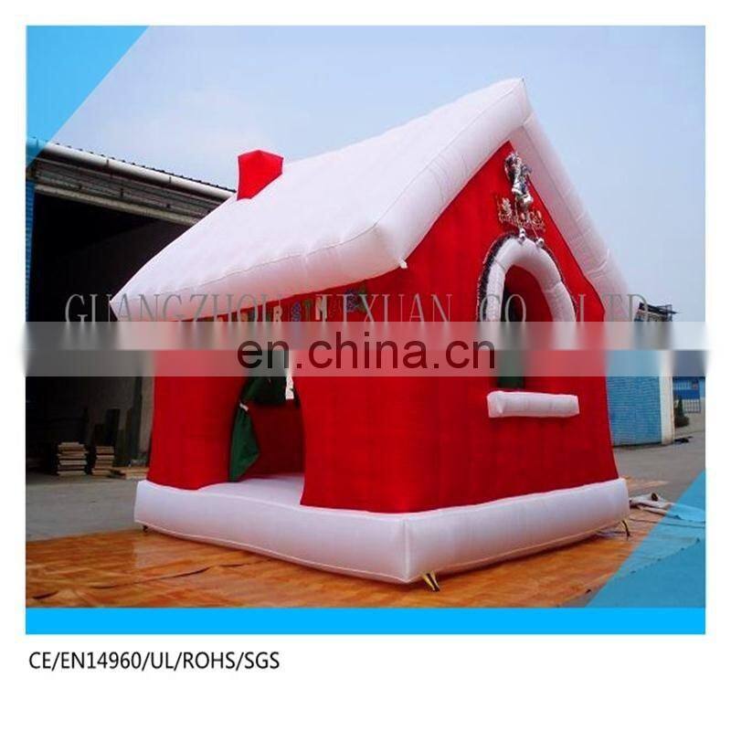 Christmas holiday inflatable santa claus and reindeer