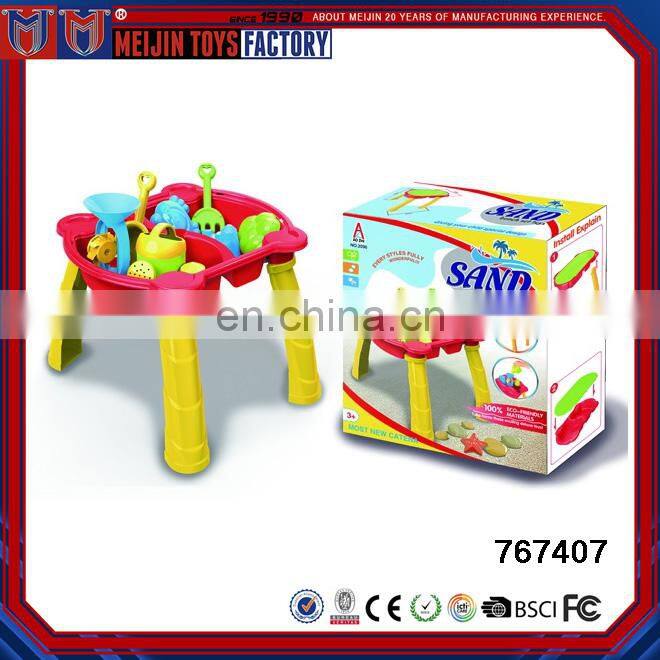Customized logo summer plastic beach table toys set for sale