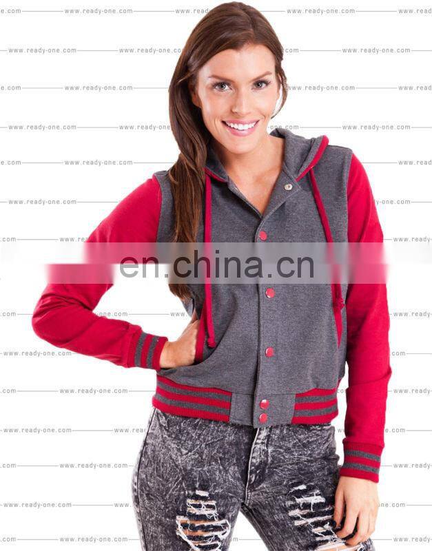Ladies Letterman jackets/woman varsity jacket/baseball jackets