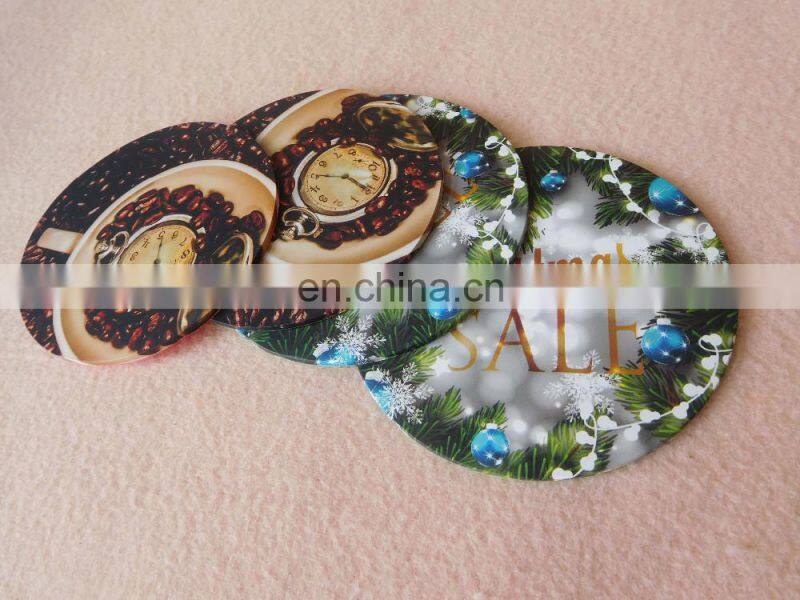 Barware non slip silicone coaster with custom printing logo