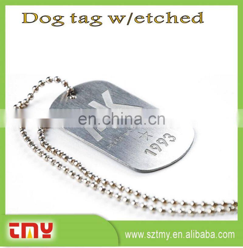 Custom Laser Brand Logo Metal Dog Tag China,Cheap Blank Dog Tag Wholesale ,Military Engraved Zin Dog Tag