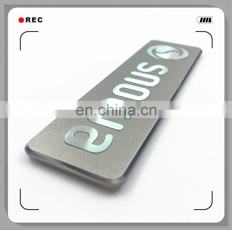 Custom cheap aluminum labels,Self Adhesive Metal Sticker,metal nameplate