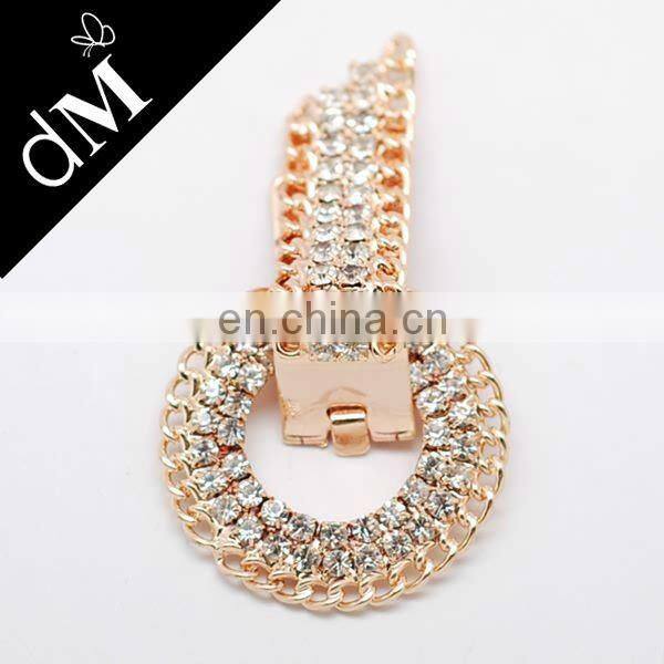 Guangdong Gold snake buckle with Rhinestone for dresses MP0028