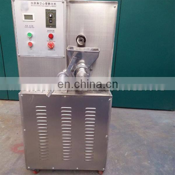 Hollow corn puffed food machine corn tube extruder ice cream hollow tube extruder