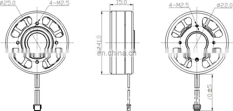 BMM910M High Torque Hollow Shaft Gopro Aerial Photography Motor, Brushless Gimbal Motor