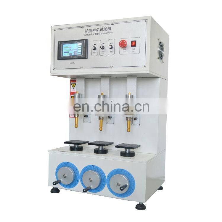 Three axis button life testing machine suit for button keyboardCalculator key life testing  High Standard   With Factory Price