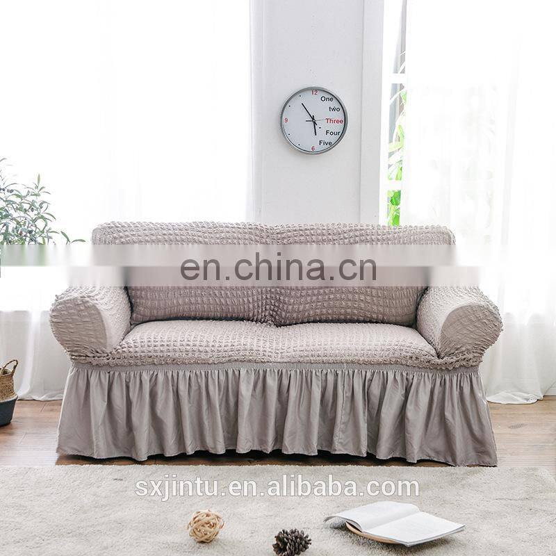solid color Knitted wool loveseat cover sofa Protect slipCover