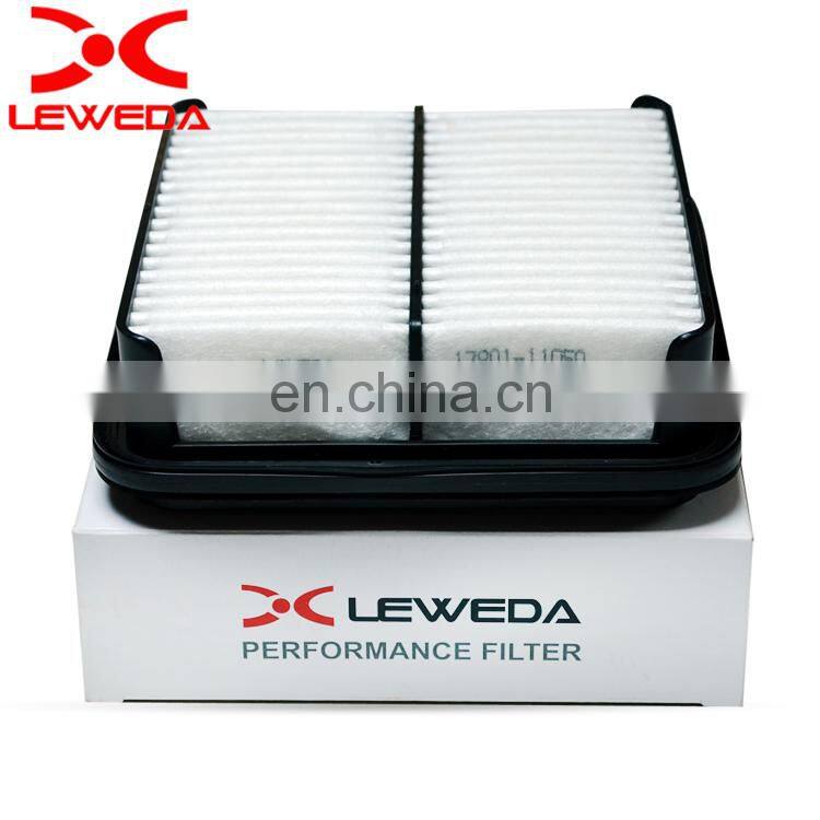 China auto parts factory price pp air filter 17801-11050 fits for Japanese car engine