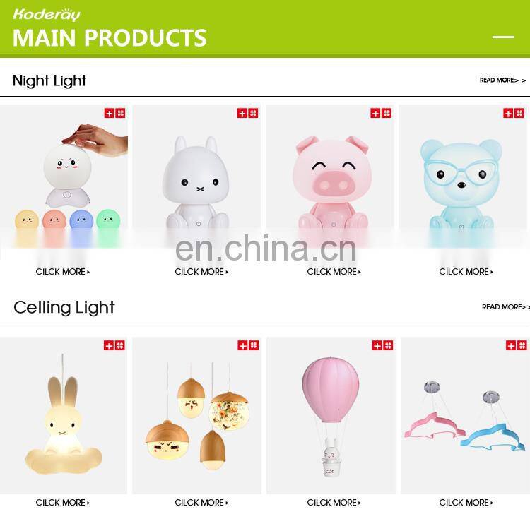 Eonkoo baby kids bedroom led cartoon animal desk table lamp