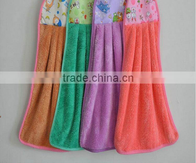 Super Soft Hand Towel Microfiber Cartroon Hanging Hand Towel 6 Colors Factory Sales