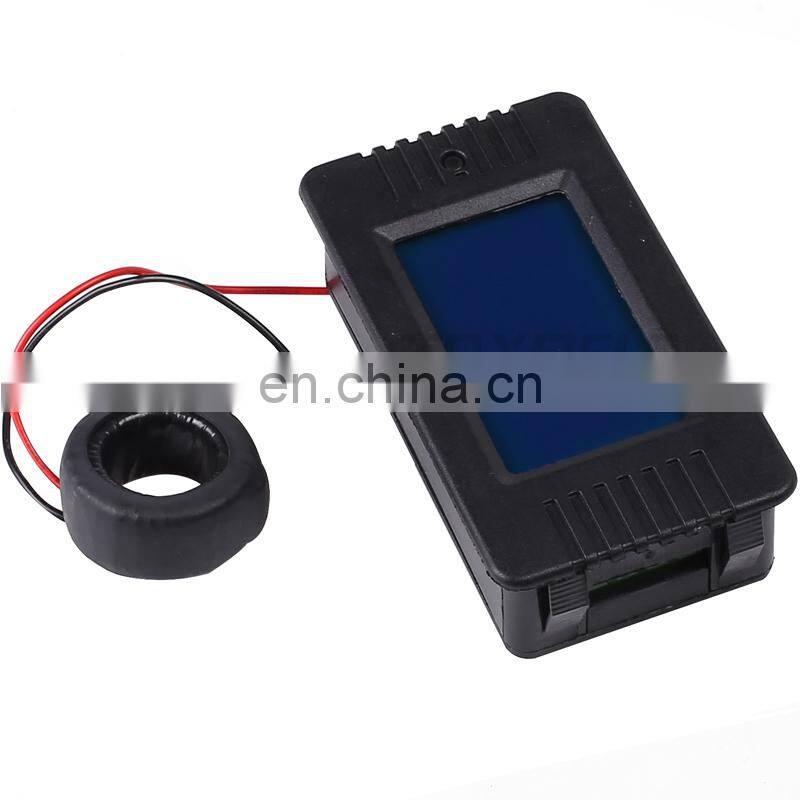Digital Voltage Current Meter LCD Panel Amp Volt Watt Kwh Power Factor Meter AC80-260V 100A Voltmeter Ammeter with Coil CT TX022