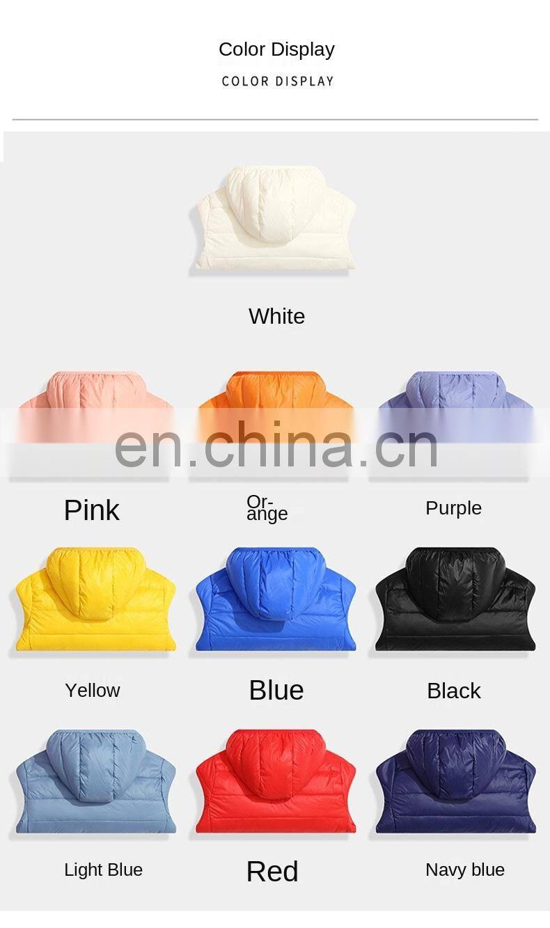 Handun's new children's down jacket Lightweight children's clothing boys and girls jackets hooded children's down jackets