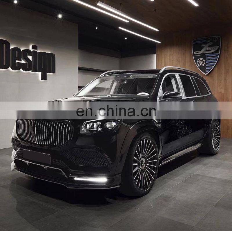 Runde Larte Design For Mercedes-Benz GLS 600 Maybach Upgrade Larte Design Carbon Fiber Wide Body Kit Hood Wheel Eyebrow