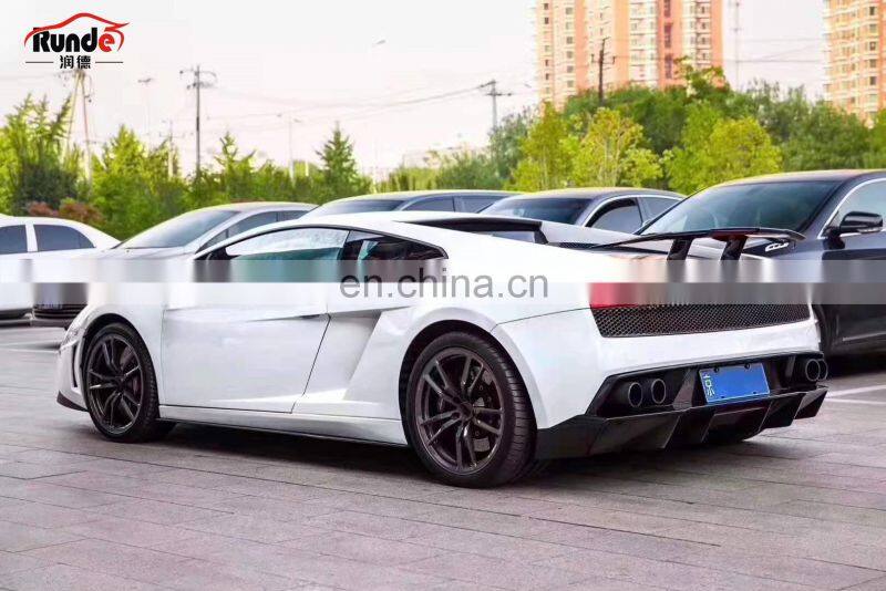 Runde For Lamborghini Gallardo LP550 LP560 LP570 DMC Style Front Bumper Carbon Fiber Side Skirts Rear Spoiler Body kit