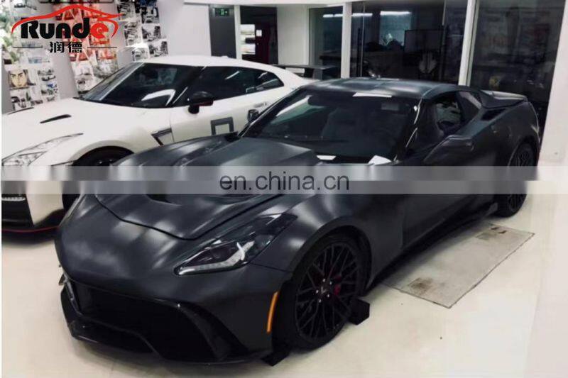 Runde Car Modification Brilliant Quality New Carbon Fiber Bonnet Engine Hood For Corette C7