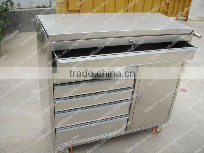 8-Drawer Roller Cabinet With Wheels Stainless Steel Tool Box AX-3112-1