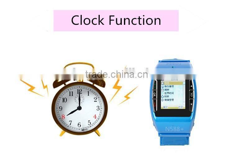 Hot-sale N588 BT Smart watch with SOS Emergency GPS Tracking device wrist watch for child apply to Android & IOS smart Phone