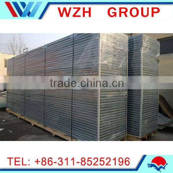 Acoustic wool panel with PE painted galvanized steel surface