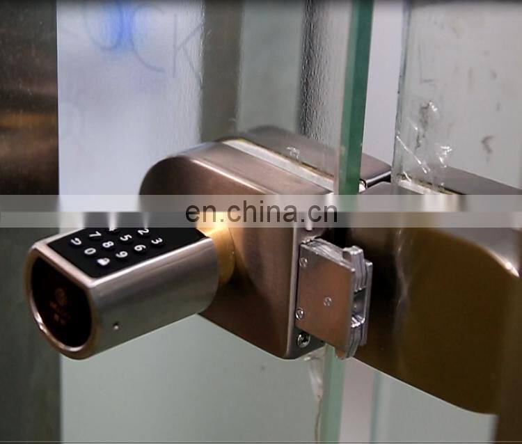 Smart Digit Lock, Password & Rfid card Open in Keyless for Frameless glass door lock office or home