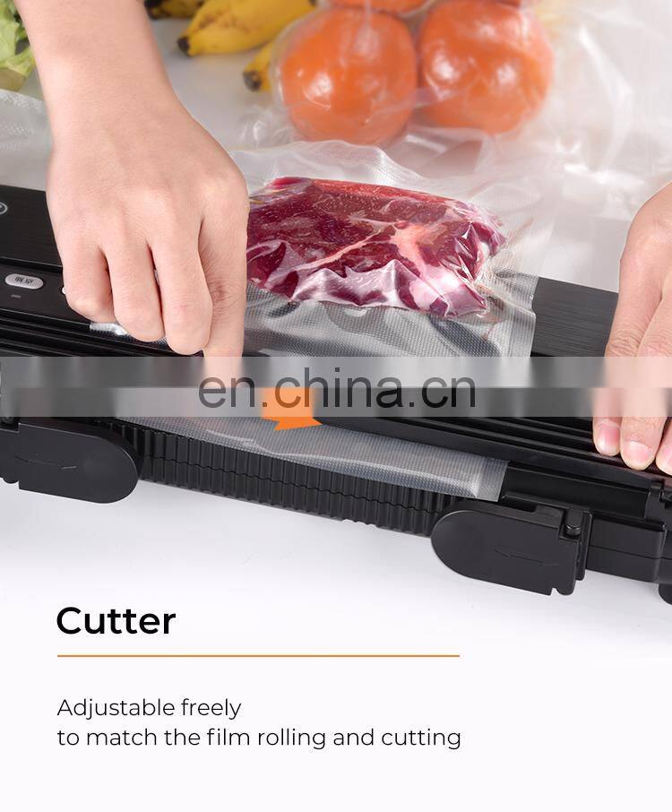 Vacuum Sealer Machine V63 Food Vacuum Air Sealing System for Food Saver Storage with Built-in Cutter Starter Kit Roll