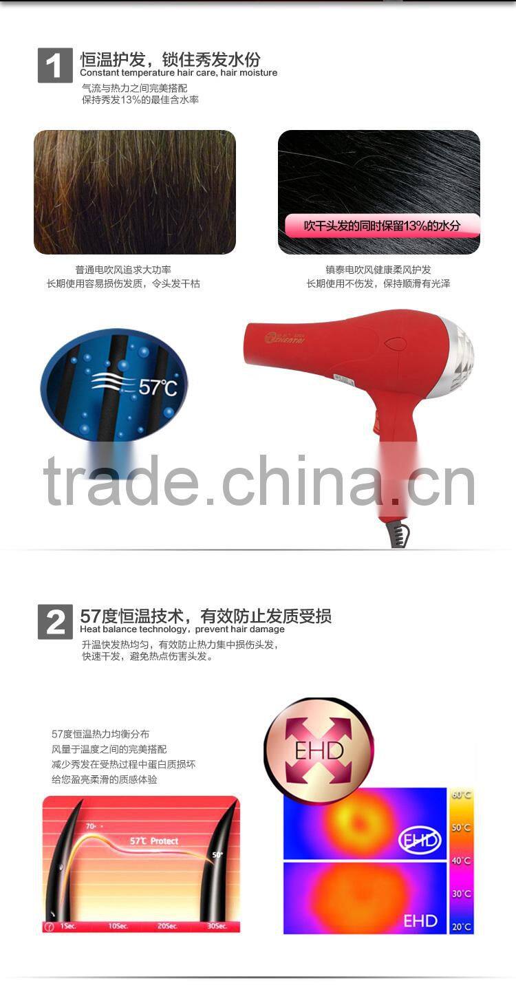Household Hair Dryer Cold Hair Dryer Hot Sell Rubber Material Dryer