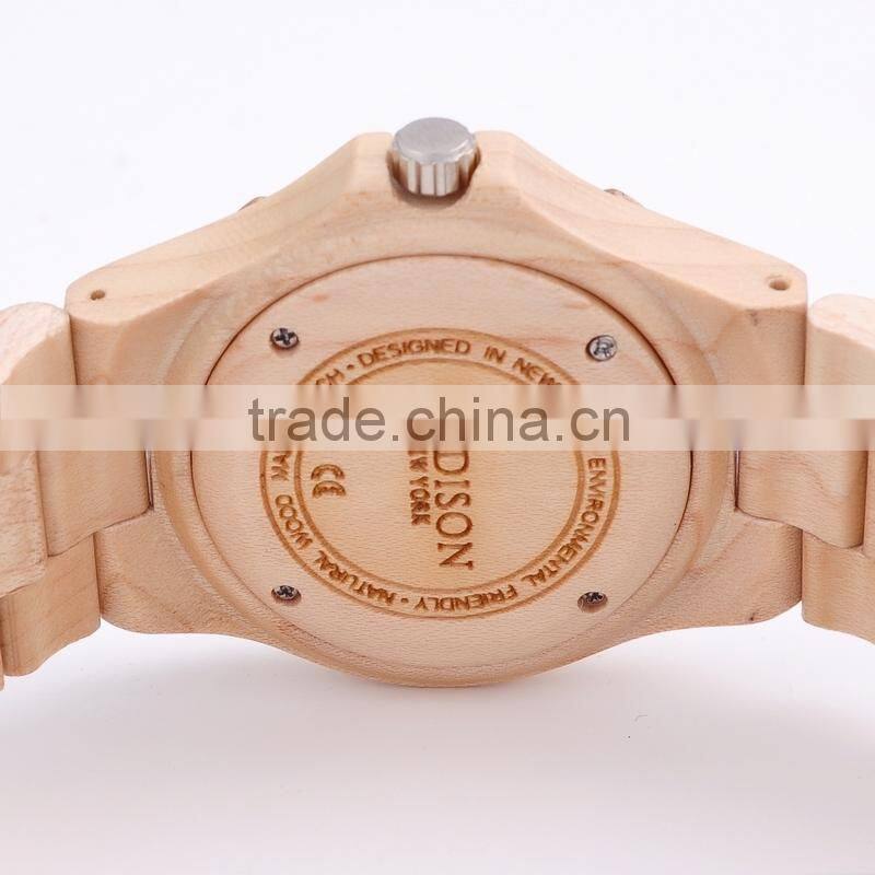 popular cheap hot sale unisex sandral digital wrist watch wood