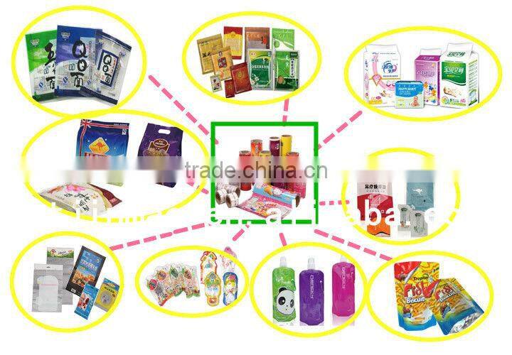 Custom printed plastic food bag with zipper